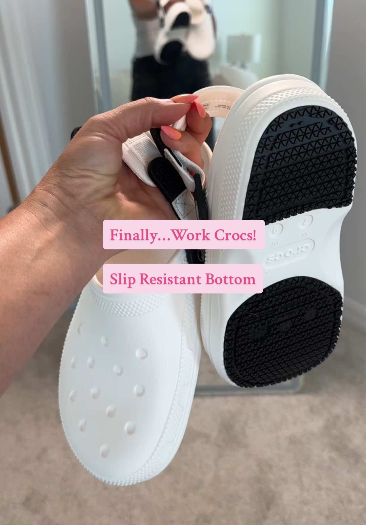 Finally… a Croc you can actually wear to work. The Crocs Classic Work Clog is slip resistant, waterproof, and built for long shifts on your feet. #crocs #workcrocs #slipresistant #tiktokshoplabordaysale #tiktokshopcreatorpicks 