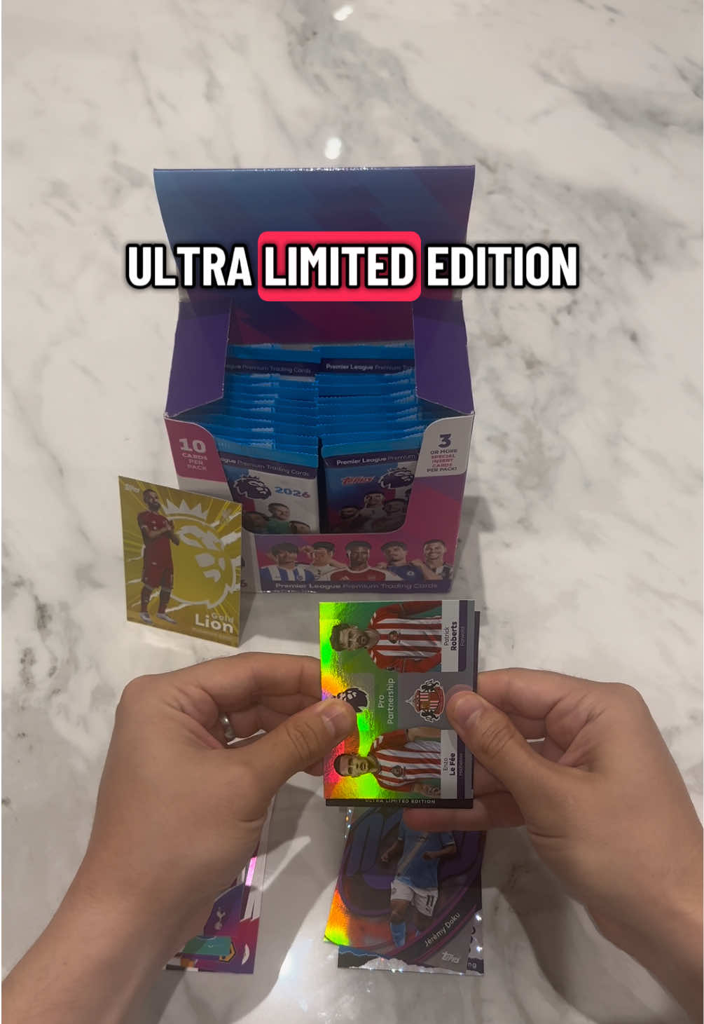 Wasn’t expecting that Ultra Limited Edition card! Nice surprise that one #topps #PremierLeague #limitededition #cards #football 