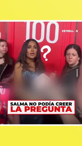 Aunque Salma odia las preguntas absurdas, siempre responderá de la forma más icónica. Y esta vez no fue la excepción… #entretenews #SalmaHayek #conferencia #entrevista #incomodidad