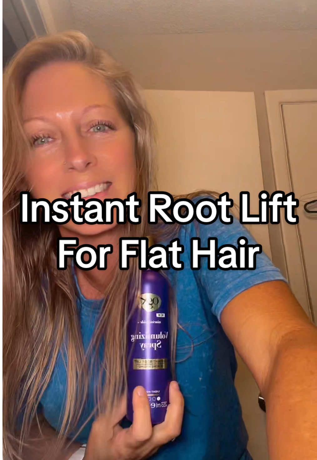 This video didn’t really do this volumizing spray justice, but if you’re wanting instant volume & oomph to your hair this is my go to! #volumizingspray #rootlift #ogx #flathair #thinhair #hairtok @OGX México #beauty 