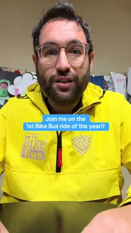 I have been waiting all summer for the #BikeBus. You can tell by my reactions I was blown away by the turnout today on the second day of school!!  Special thanks to @ClassDojo for the stickers. My students loved the cartoon version of me. 