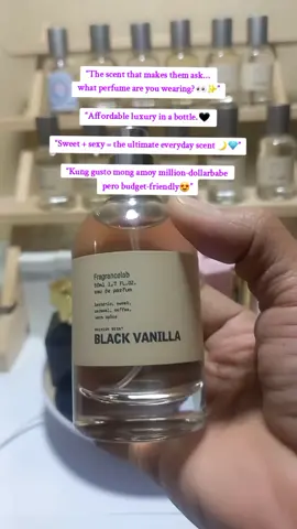 Smell expensive without spending too much 🖤 #BlackVanilla #FragranceLabPH #PerfumePH ”