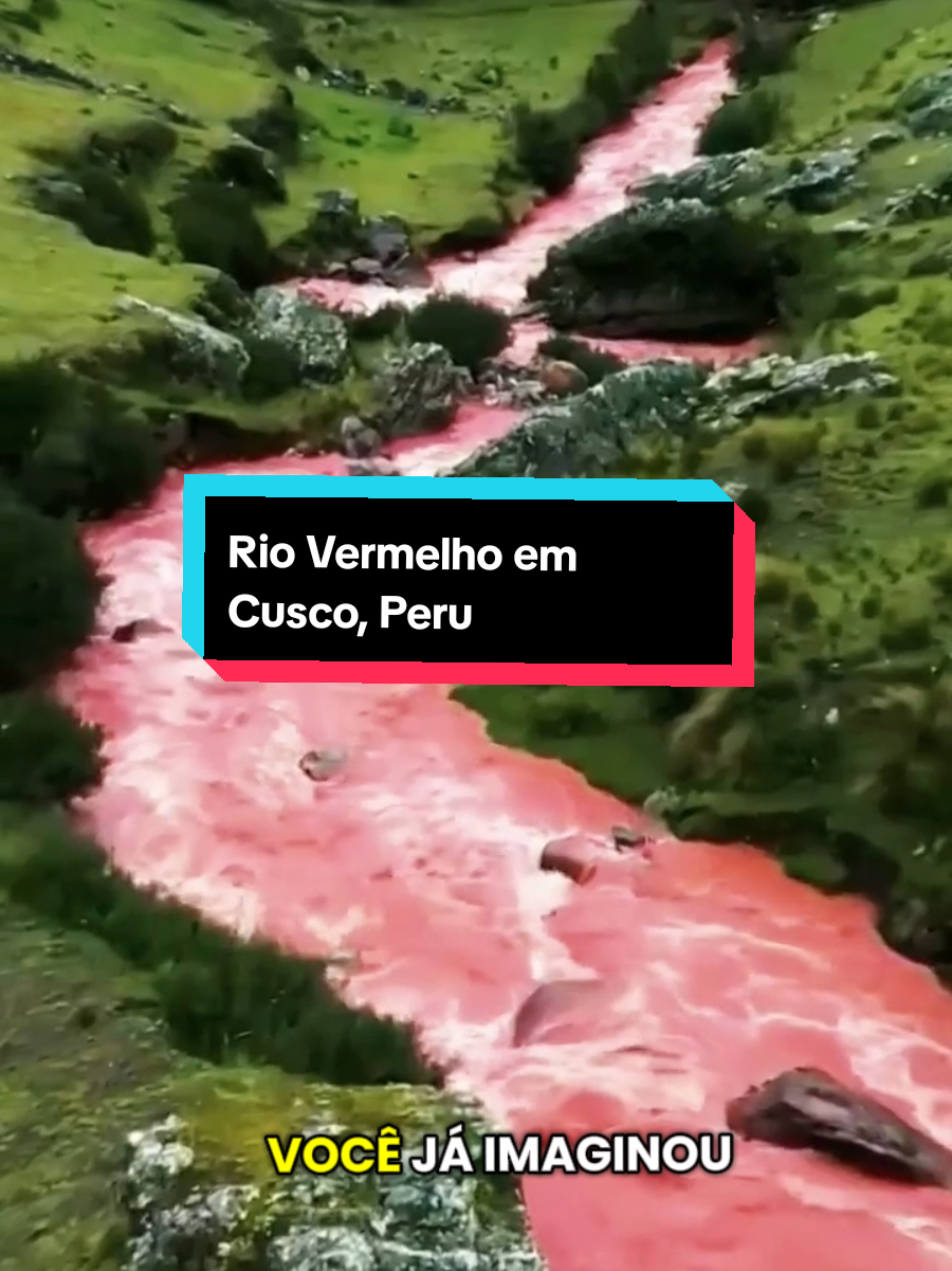 Um Rio totalmente Vermelho #misterio #humanidades #curiosidades 