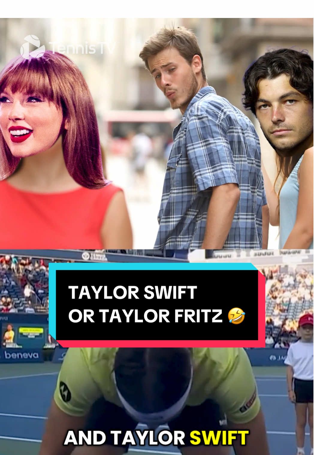 Commentator one of us. Zero focus since *the* announcement 😅💍 #tennis #tennistv #sport #taylor #taylornation 