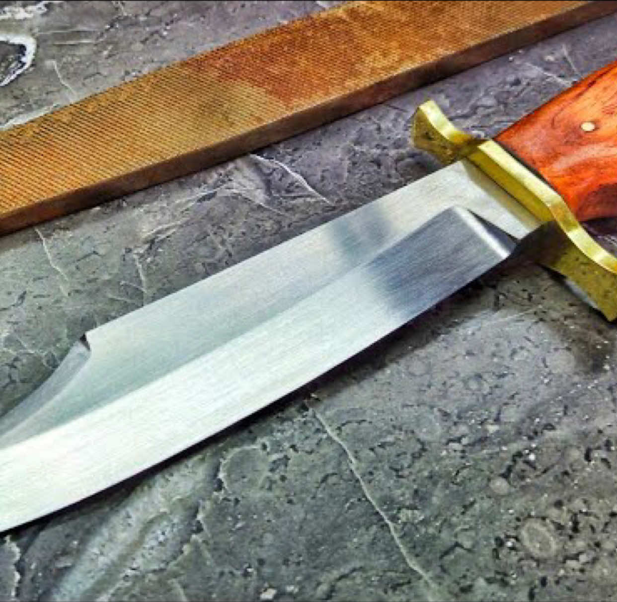 Making a Bowie Knife from An old File #amazing #knife #making #knives #forged 