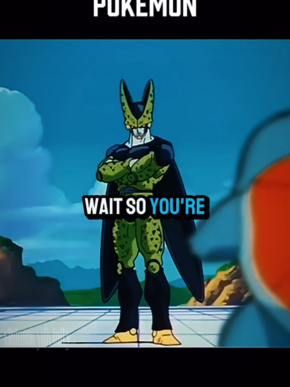 Cell meets Pokémon #dbz #anime #goku #dragonball  #pokemon 