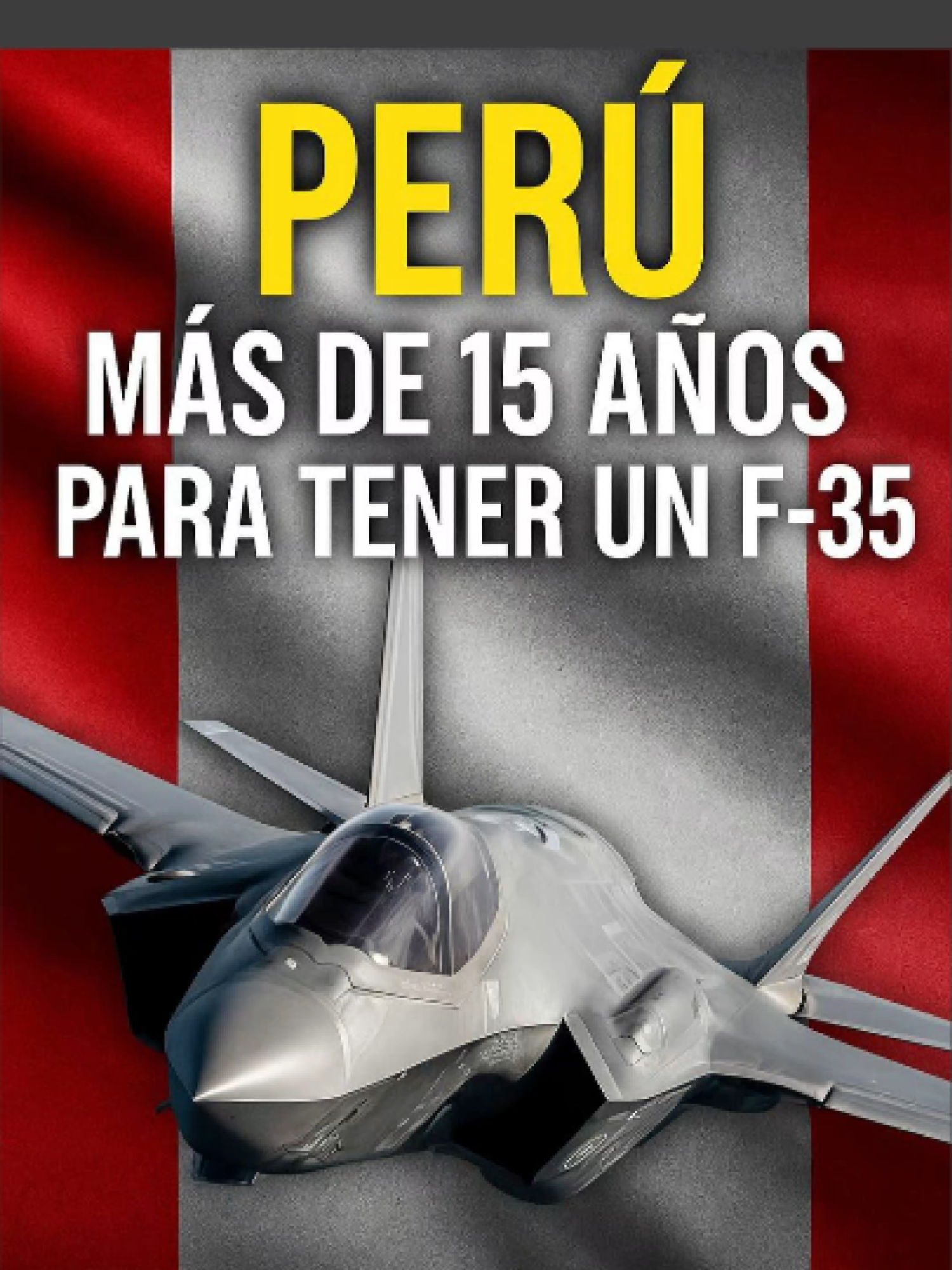 Perú tardaría más de 15 años en tener un F-35 estadounidense #army #ejercito #avion #soldado #militar #su35 #f15 #f22 #f16 #su30 #j20 #su57