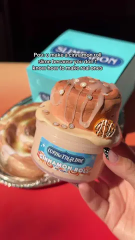 But it smells like a real cinnamon roll sooo, it’s basically the same thing 🤷‍♀️ Cinnamon Roll slime dropping in Friday’s Fast Food Drop @ 4pm PT at Cornwithslime.com