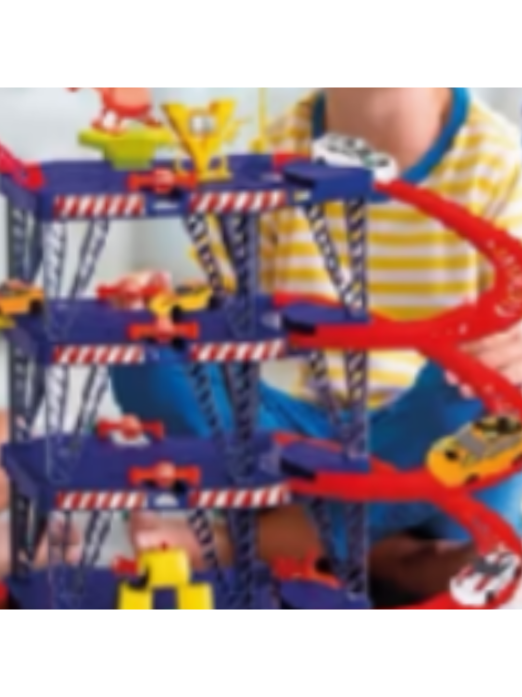 🏎️🚁 Mega Parking com Elevador – Pista radical completa com carrinho e helicóptero para aventuras cheias de emoção!#luluachadinhos #crianca 