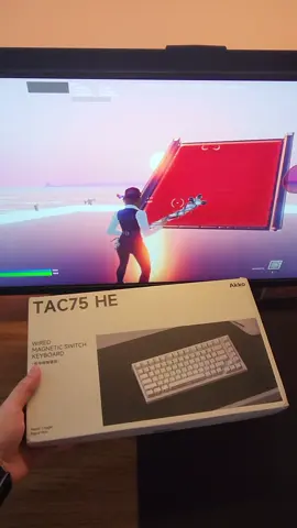 Akko Tac75 HE 8000hz e 0,005mm Rapid Trigger Layout 75% e muito desempenho 🔥 #techtok #setup #Tech #teclado #magnetico #aliexpress #custobeneficio 