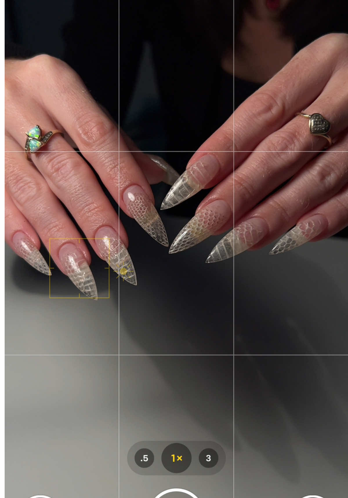 Medusa's manicure 🐍 . . . . . #snakenails #snakeskin #snakeprintnails #structuregel #browardnails