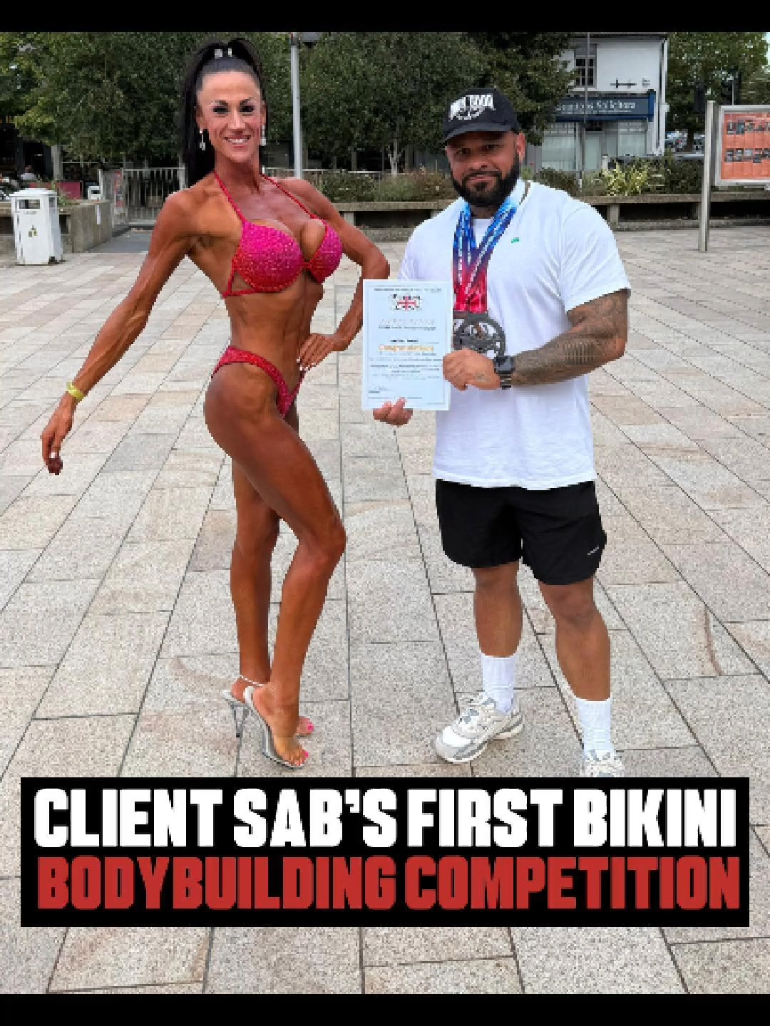 🔥 Big shoutout to Sabrina on smashing her first bikini competition 👙💪 I couldn’t be prouder of how far you’ve come not just physically, but mentally and emotionally too. It hasn’t been easy… in fact, at times it was really tough. But you never gave up. You gave it everything you had and that’s a massive WIN in itself. 🙌 It’s been an absolute pleasure working with you, and I’m grateful you trusted me to guide you on this journey. Big up yourself girl 👊 👏 #ProudCoach #BikiniCompetition #FirstShow #MindsetAndMuscle