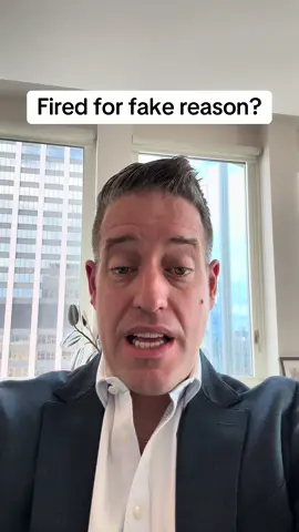 Covering up illegal reason or not? #employmentlaw #employmentlawyer #fyp 