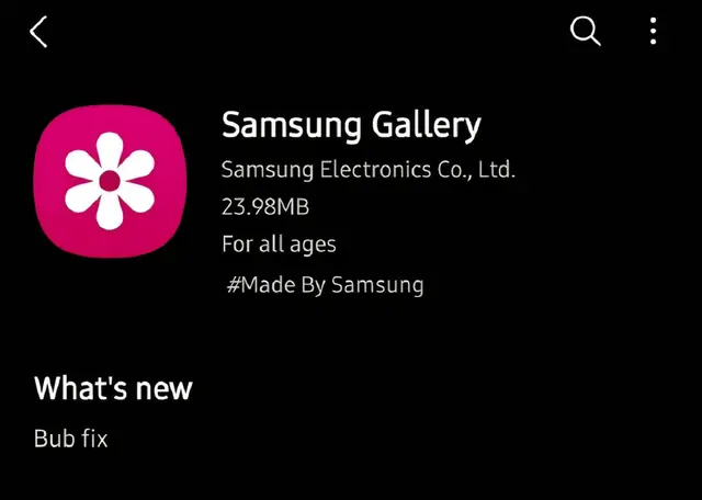 thank you samsung for this amazing bub fix. the bub has been fixed, i no longer encounter the bub in my gallery bub bub bub #bub #samsung 