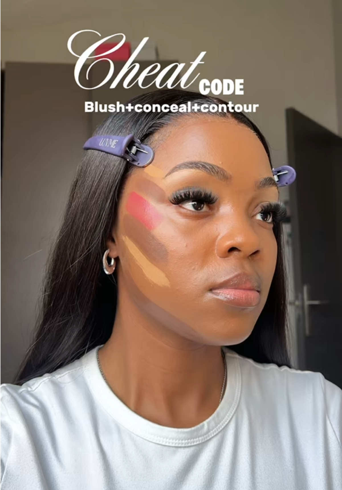 Face Lift at home 🤏🏾 @Maybelline New York Africa Concealer 40 and 145 “ROGUE” @essence cosmetics Africa Liquid bronzer “SUN LOVER” #makeuptutorial #makeupideas #beauty #makeuptutorial #eyemakeuptutorial             