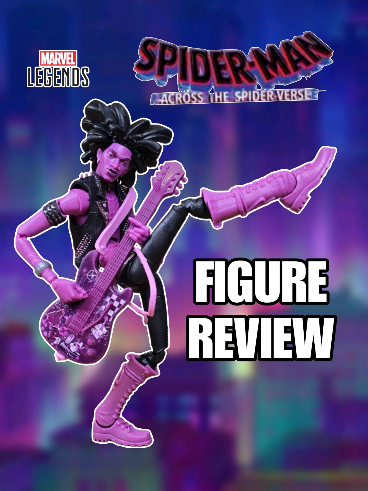 Marvel Legends Spider-Punk figure from Across The Spider-verse  #spiderman #marvellegends #actionfigures #spiderpunk #toys 