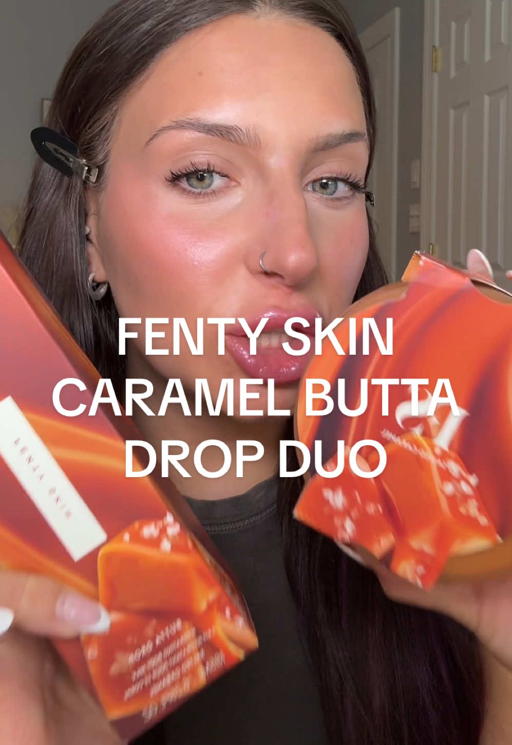 people are fighting over the new Fenty Caramel Butta Drop! No store near me even has it! ✨FUL SIZE Butta drop body butter and body milk!  🍮 the most yummy salvaged caramel scent  Literally flying out of stock so RUN! @Fenty Beauty @Fenty Skin  #fentybeauty #fentybeautybuttadrop #buttadrop #tiktokshopnewarrivals #fentysuperbrandday 