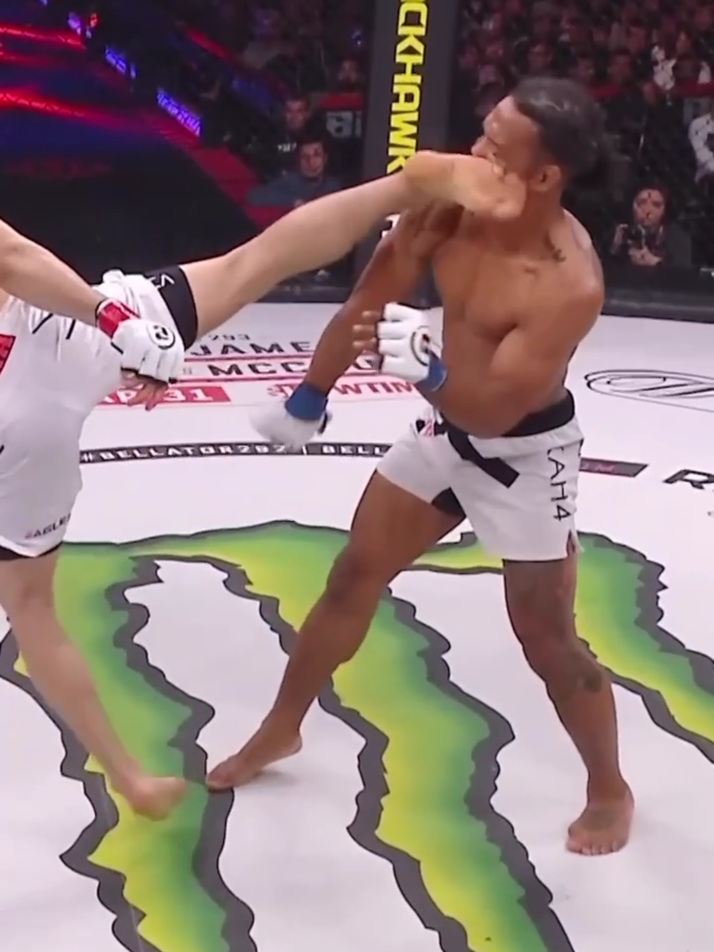 Usman Nurmagomedov pulls out a QUESTION MARK KICK 😳💥 #RoadtoDubai #PFL #sports #MMA #sportstiktok #Fighter #fight #highlight #dubai🇦🇪