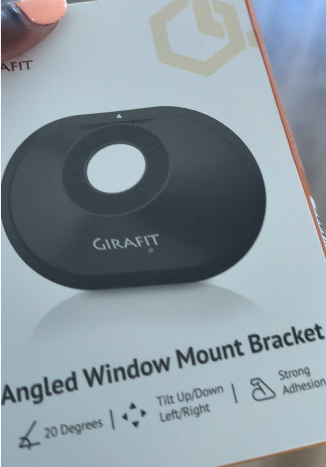 If you already have @Girafit window camera, you need this angled mount! If you don’t have the camera, this is a must to upgrade your security! #girafit 