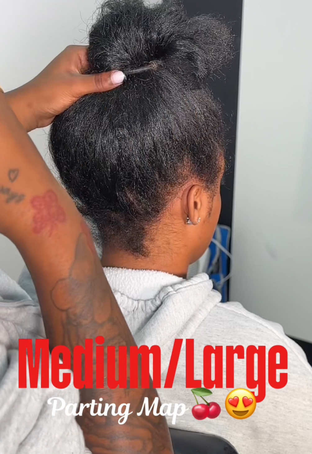 ★medium/large Knotless parting map✨ What’s your favorite size of Knotless to do ?  SEPTEMBER BOOKINGS    OPEN 💜  #fyp #hairtrends  #dmvbraider #touchedbykiyaaa💜  #bookwithme     