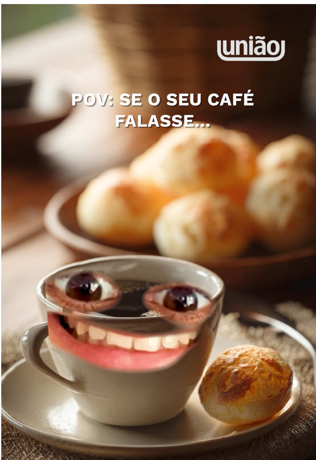 Ele teria muito pra dizer. Sobre seus dias, suas pausas, suas rotinas e até seus dramas pós-almoço. Porque o café entende. E fala. Quer ver? Dá o arrasta pro lado e comenta: qual dessas falas seria a do seu café? #SeOCaféFalasse #CaféUnião #CaféDoJeitoQueVocêPrecisa #FalaComigoCafé #CaféTodoDia  