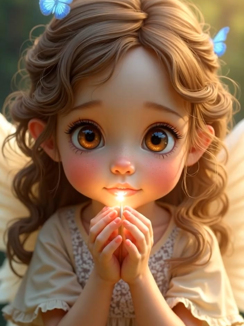 Her wonder is as delicate as a butterfly’s wings. 🦋💫   🧠 Generated with @spellai.official   ✨ Built from words – brought to life in seconds   👉 Curious? Link in bio to explore   #spellai #epicenigma #aiartist #aestheticvision #angelchild 