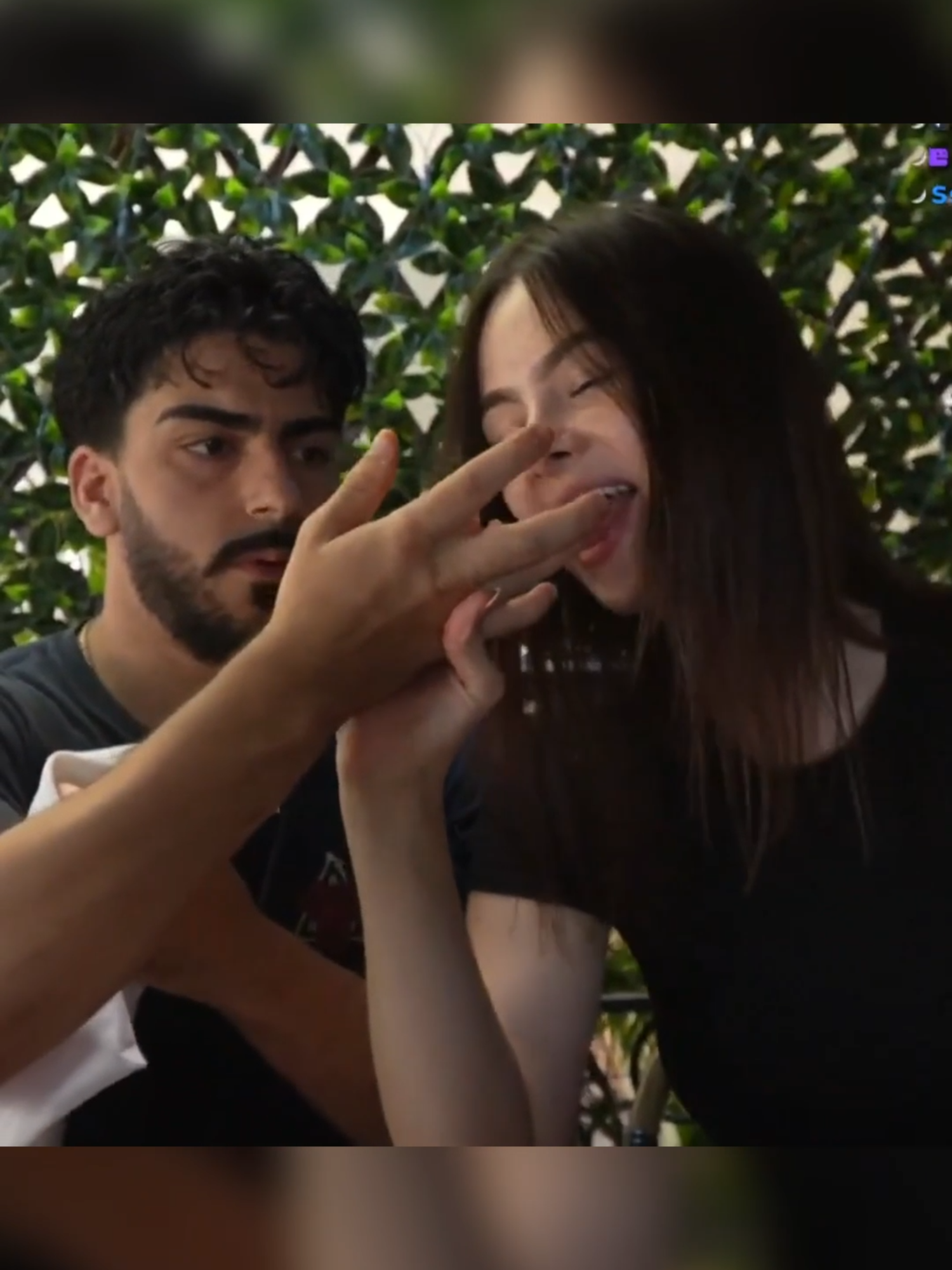 Did she just lick his finger?? 😭😭😭 @rawdogmoon on twitch and all socials #rawdogmoon #fy #mogimoon #morgan
