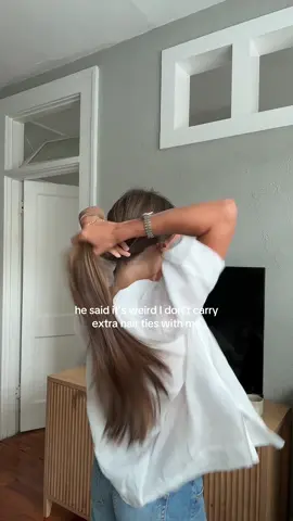 You’ll only have extra hair ties because you want all the different colors 🤭 #hairties #teleties #hairtok #funny 