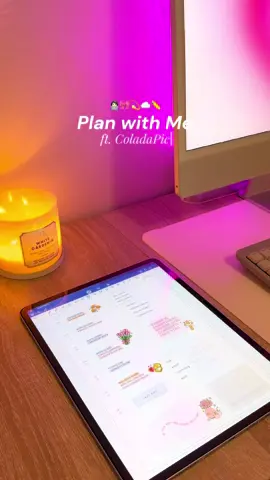 plan with me ft. @ColadaPic ✏️💗 loving my weekly planner & adding these cute stickers to it! 🎀 makes my planner more aesthetic & cute to look at! 📖 #ColadaPic #sticker #digitalplanning #aestheticplanner #ipadplanner 