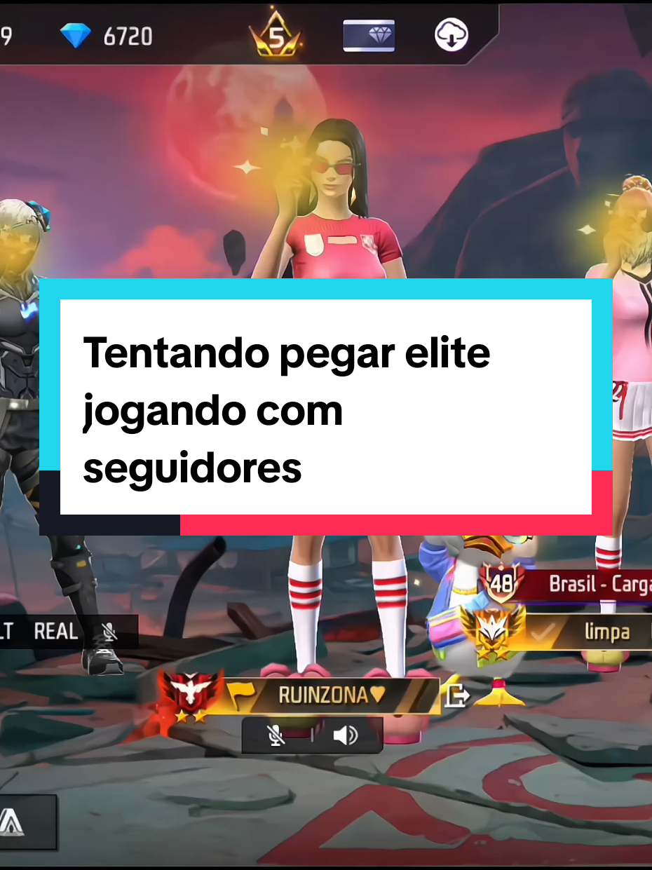 Tentando pegar elite jogando com seguidores #freefire 