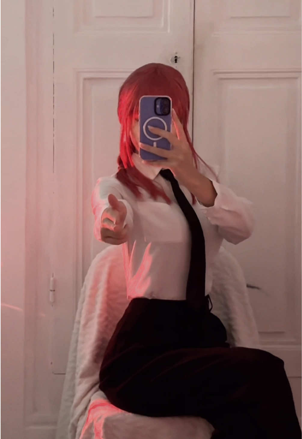 I’m going to receive a new cosplay :) #makimacosplay #chainsawman #makima 