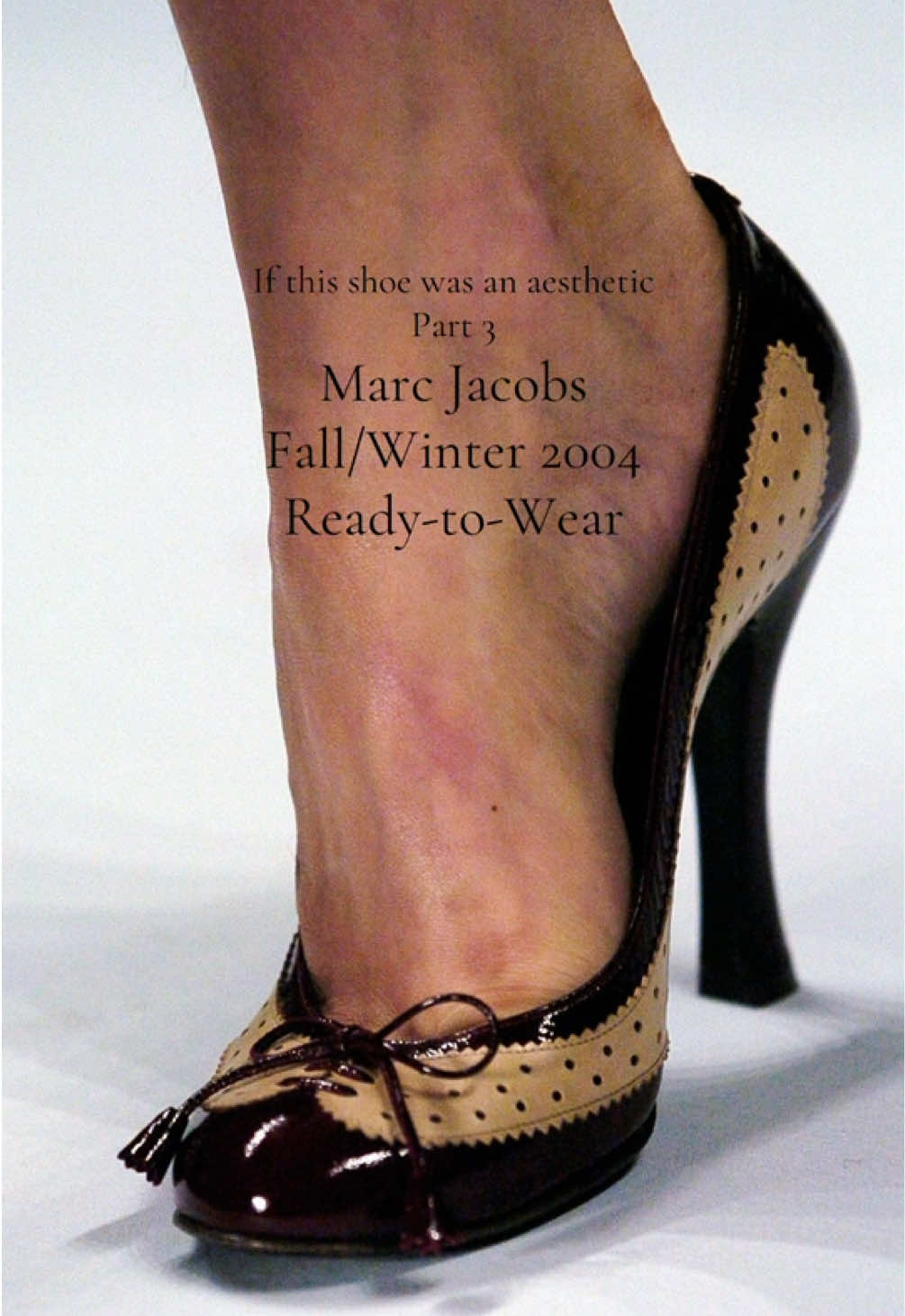 Part 3: Marc Jacobs F/W 2004 Ready- to- Wear Heels 🦇I loveee #fall #heels #Runway  #marcjacobs #iconicheels 