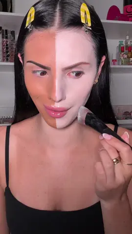 do you think i’ll be able to make it work!? #makeupchallenge  Products Used: @Morphe Cosmetics brow pencil & concealer  @Huda Beauty foundation & blush  @Beautyblender concealer  @Milani Cosmetics bronzer  @NYX Professional Makeup bronzer  @YSL Beauty blush   @Rare Beauty setting powder  @Kosas lip liner 