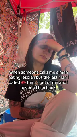 i'm very (not) secretly still a man hater 😎 #lesbian #queer #lgbt🌈 