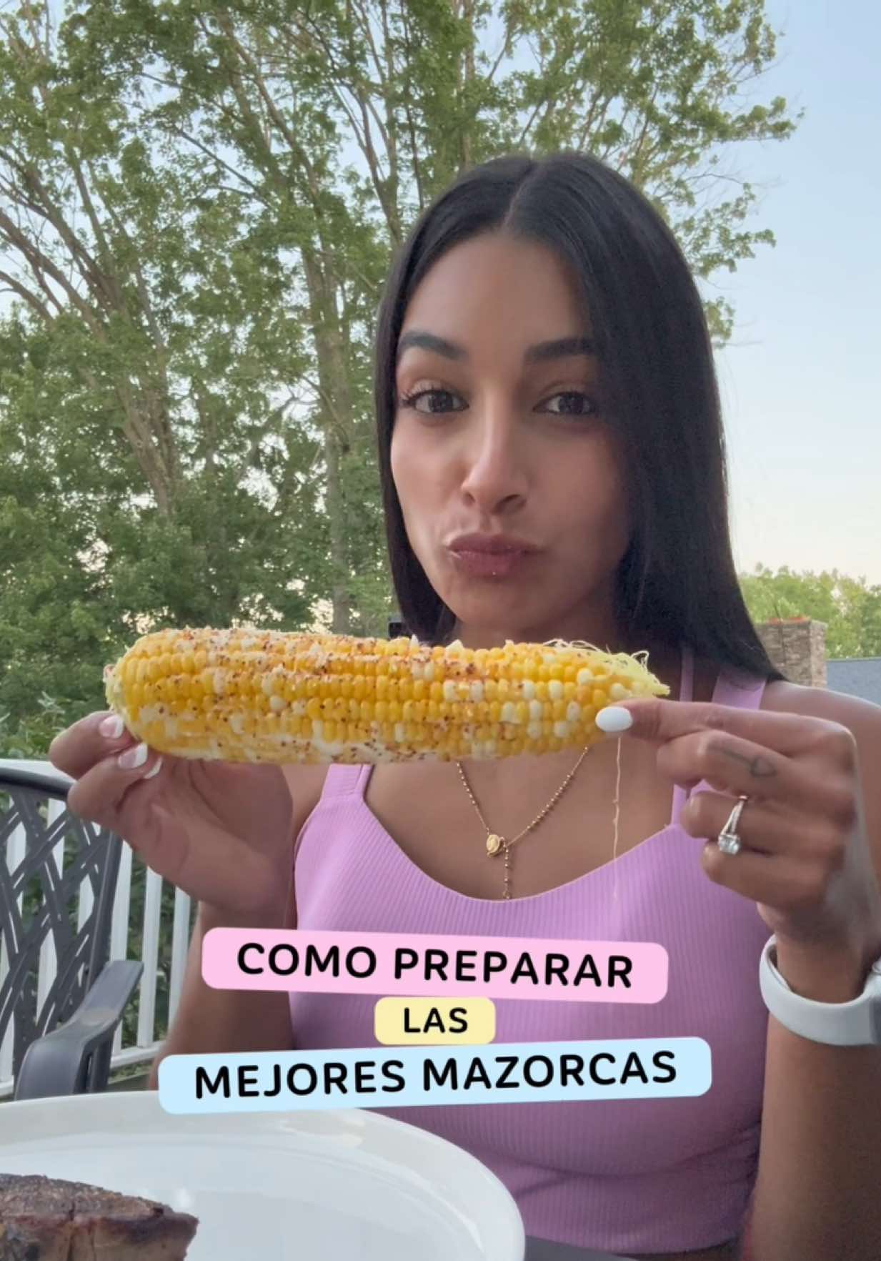 Replying to @Birmanita estás mazorcas quedan tan deliciosas!!!! #corn #cornrecipe #corninthecob 