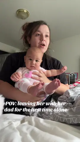 I trust him I just be that nervous first time mom 😅😭#humor #sahm #newmomtips #fyp #newmom 