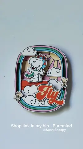 Peanuts Mag Fun craft kit. “Pilot Dreams” it’s magnetic so you can put this on your fridge!! Woodstock are movable 💛  Ship worldwide  Shop link in my bio - puremind  10% off coupon: sunnisnoopy10 @puremind.official  #Snoopy #peanuts #esnupi #スヌーピー #스누피          