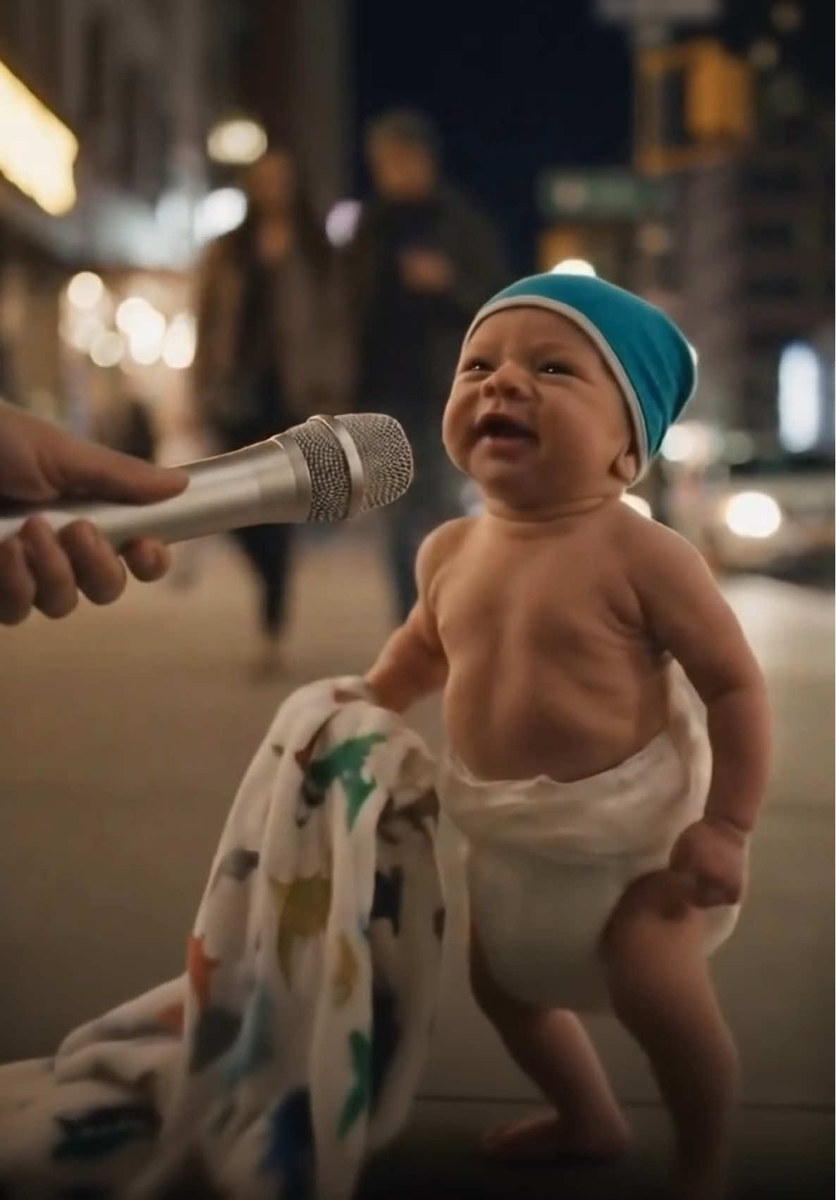 Baby interview: Why you taking off? #babyinterview #cutebaby #babyvlog #aibaby #funnyai 