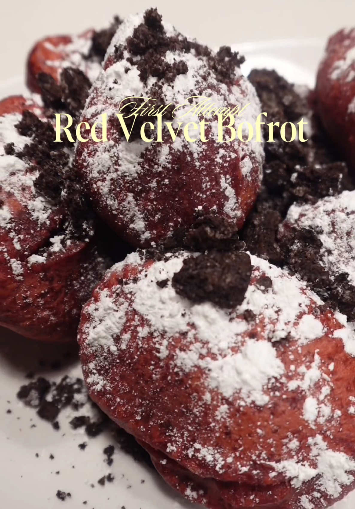 Redvelvet bofrot/puff puff. Should I post more cooking videos? I made this video last year mind you😭 #puffpuff #ghanafood #nigeria #cooking 