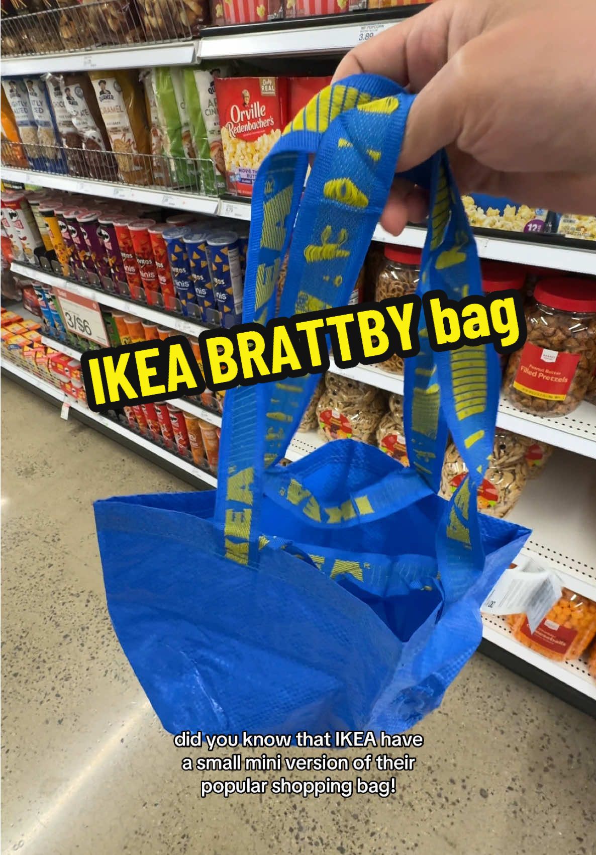 ⭐️5/5 IKEA BRATTBY bag. It’s not available in U.S. stores but you can get this on Amazon 🌀🎽🟦 #ikea #minitotebag #fyp #ikeafinds #ikeafinds 