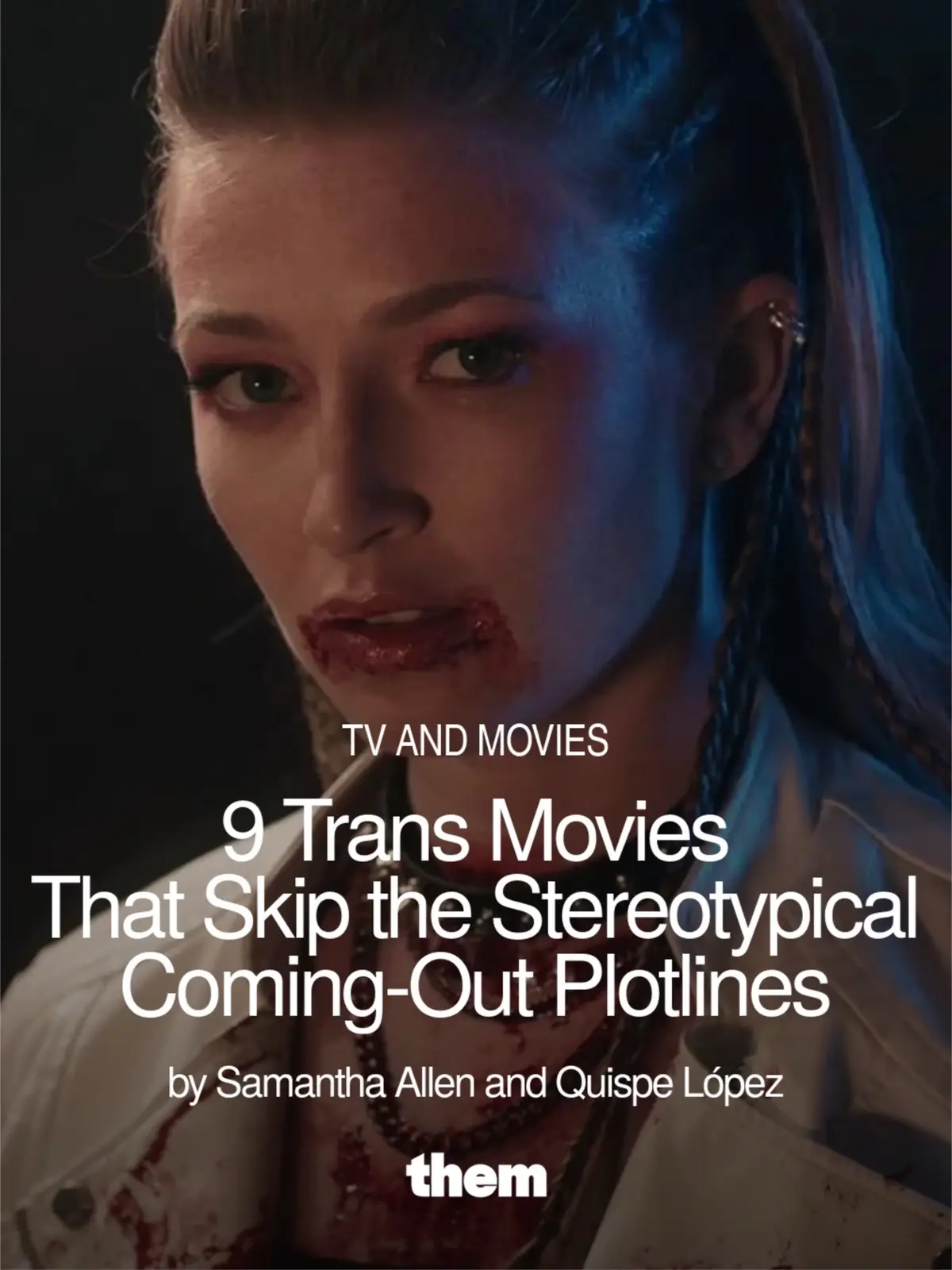 It can be hard to find a trans movie that doesn't hinge on a big emotional coming out scene. Which is frustrating because trans people do so much more than say who we are for the first time. Them's Samantha Allen and Quispe López curated a list of movies featuring trans characters who are already out and living their lives. #queertiktok #transtiktok #filmtok #movielover #transandproud 