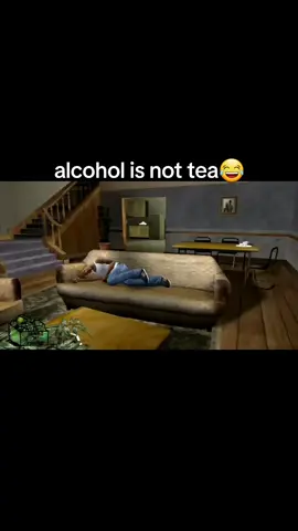 dont drunk too much   becouse its not for your health now cj btoke his leg edited by (ABegames) . .. ... .... ..... #gtasanandreas #ps2 #trendgame #fyp #viralgame 