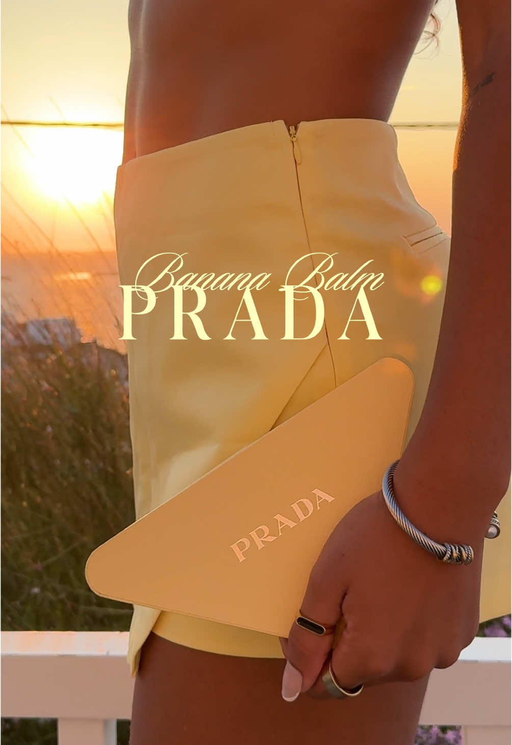 Beautiful Blissful Banana Balm  By Prada 💛🍌 @pradabeauty  @sephora  #giftedbypradabeauty#pradabeauty#pradabalm#pradamakeup