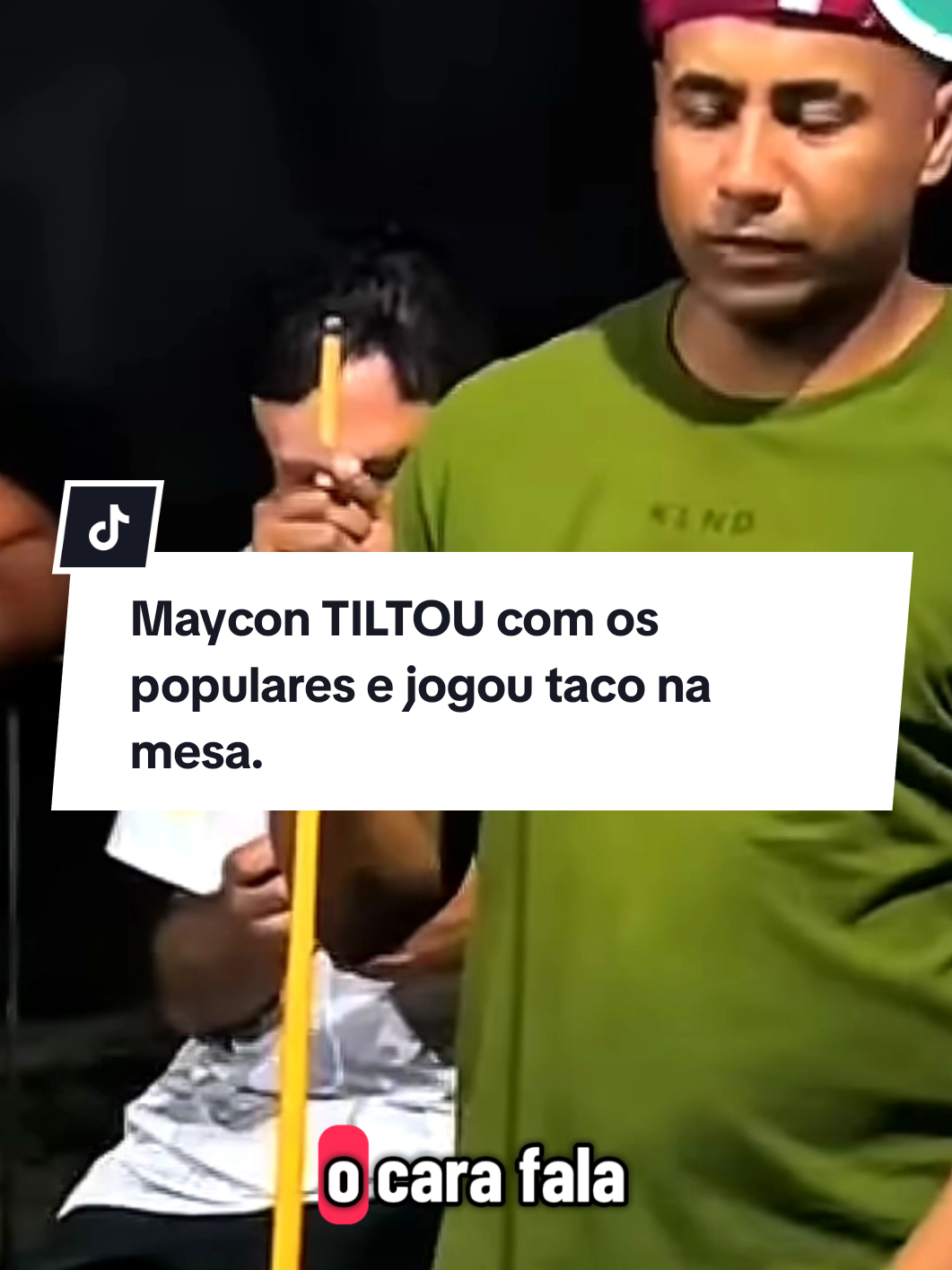 o Maycon considerou vitória ao adversário depois que os populares ficaram atrapalhando ele.  #mayconteixeiradefreitas #sinuca #sinucapolemica 