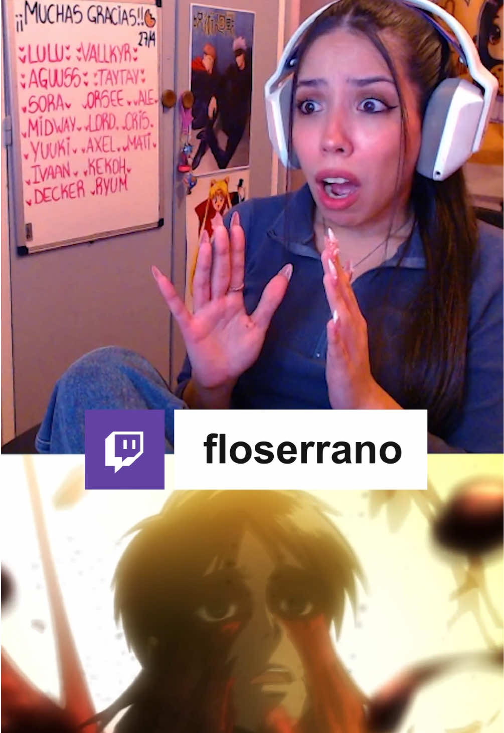 Algunos dirán que tengo gustos raros 😂#twitchclips #floserrano #AttackOnTitan #aot #anime 