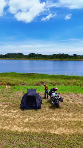#creatorsearchinsights #motocamping #campingvibes #solocamping #lake 