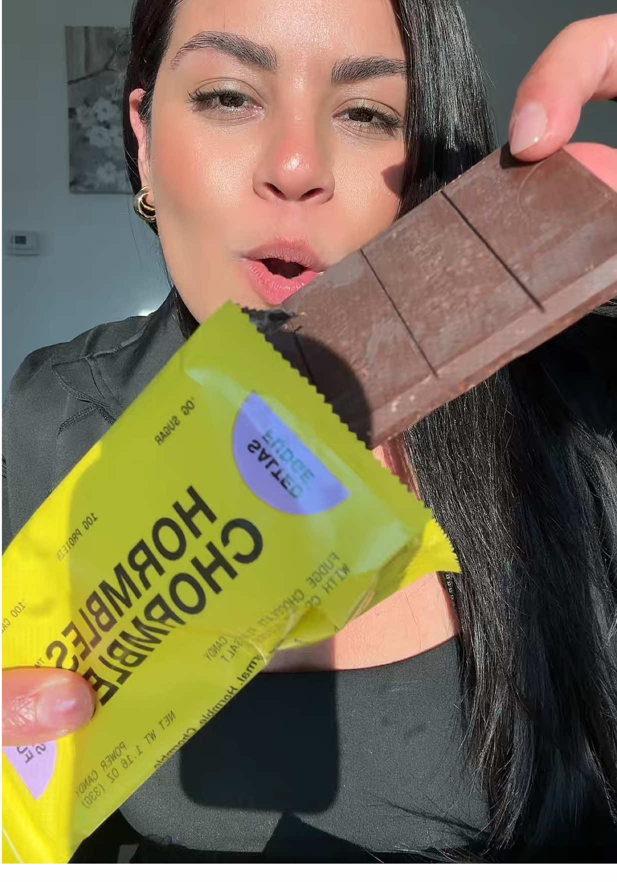 Soy la mas feliz ahora mismoooo 😭🤪🤪 #barritasdeproteina #proteinadechocolate #protein #chocolatelover 