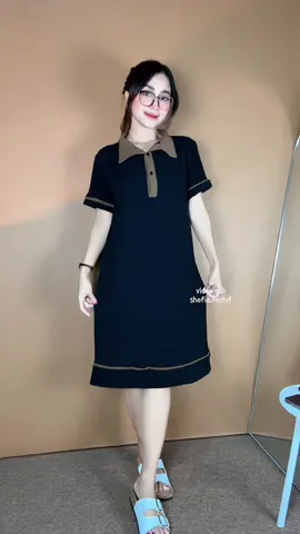 Warna hitam cakep banget🖤 #dress #dresskoreanstyle #dressmurah #dresssoftknit 