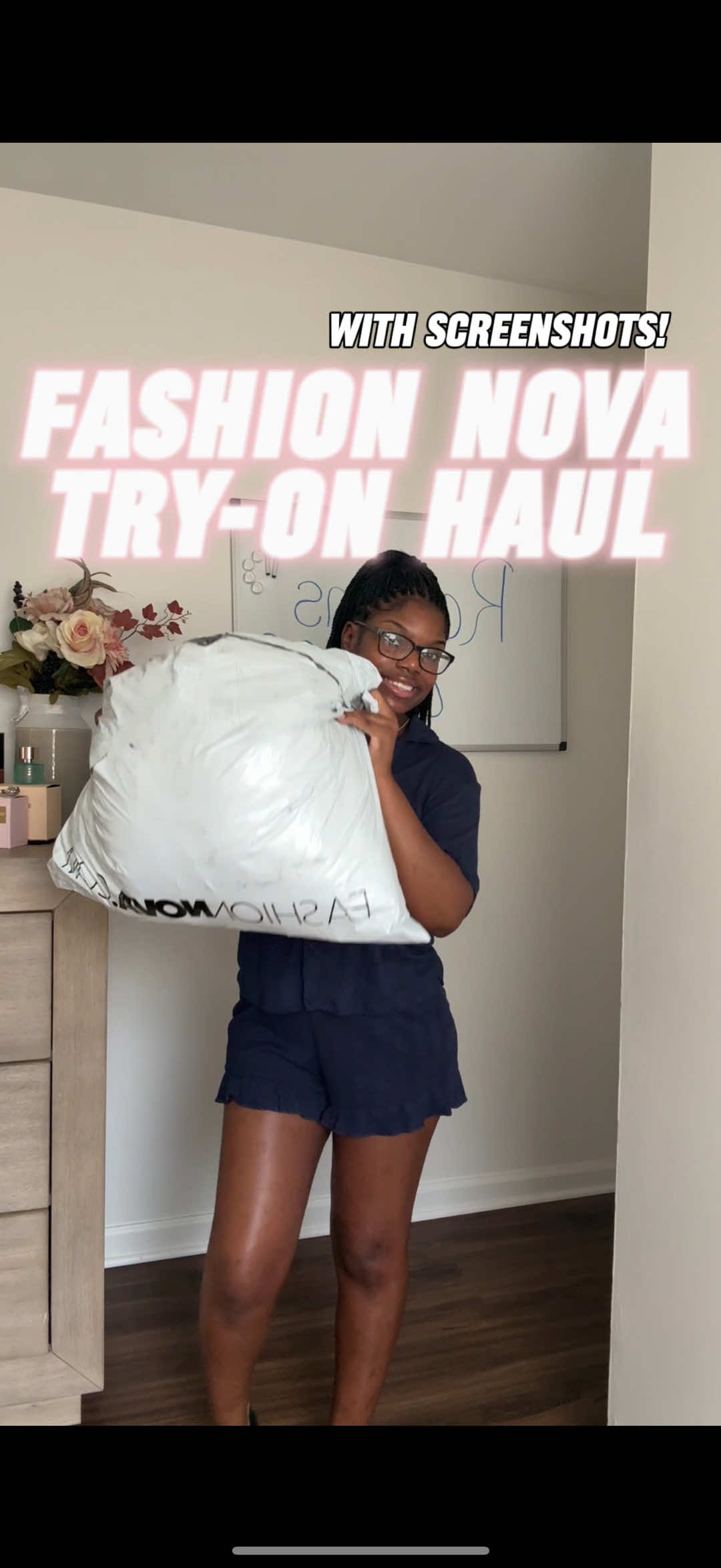 Of course a girl have to have cute two piece sets, jeans, and cute shirts! 🥰🛍️ @Fashion Nova  sn: yes I did keep my house shoes on lol Verse: Romans 8:38-39  #fashionnova #tryonhaul #clothinghaul #fyp 