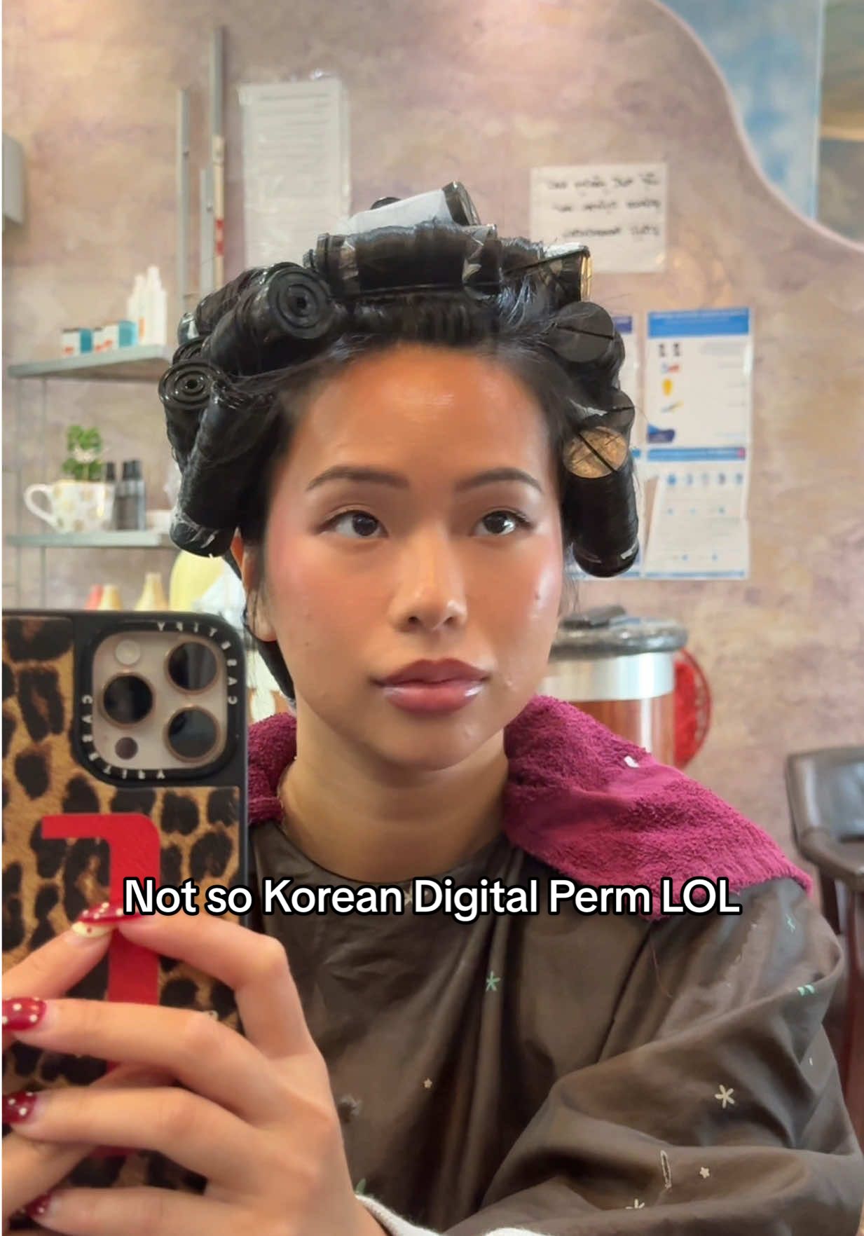 Never say I don’t trust the process ever again 😭🤏🏼🤏🏼🤏🏼 #haircurl#curlyhair#perm#salon#angxles